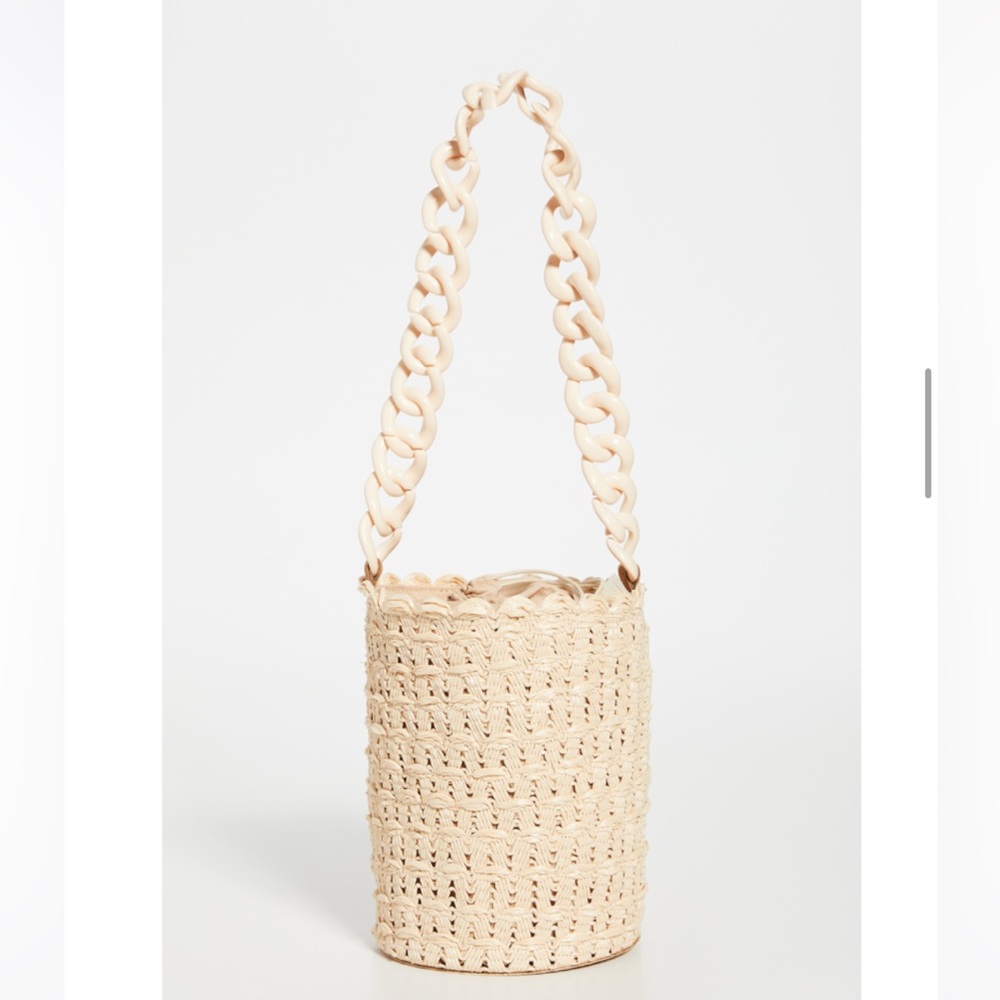 Caterina Bertini Chain Strap Small Bucket Bag
